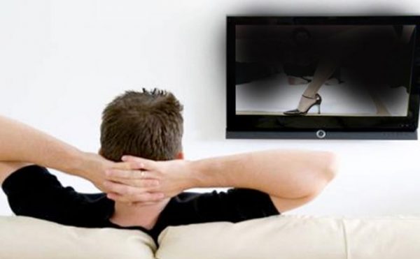 man-watching-porn-film